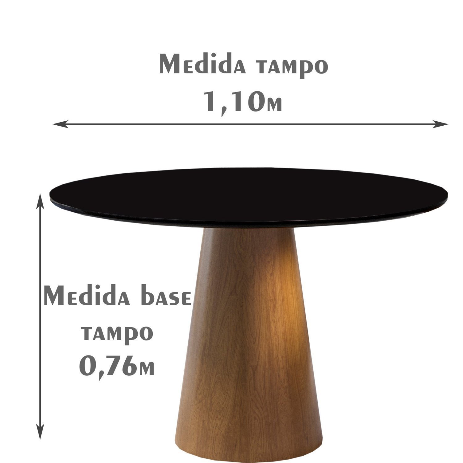 Mesa para Sala de Jantar Jasper 110cm  - 3