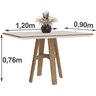 Mesa para Sala de Jantar 120x90cm Ágata  - 3