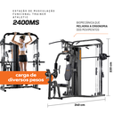 Ver imagem 7 de Estação Funcional Trainer Athletic 2400MS c/ 67,5kg