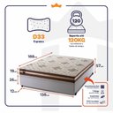 Ver imagem 2 de Conjunto Cama Box Espuma Espuma Chicago Marrom Casal 138x188x57