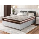 Ver imagem 1 de Conjunto Cama Box Espuma Espuma Chicago Marrom Casal 138x188x57