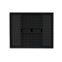 Ver imagem 1 de Veneziana 6 Folhas Aluminio Preto com Grade 1,00x1,00 Linha 18 Modular