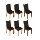Ver imagem 1 de Kit 6 Cadeiras de Jantar 4291 Madesa Rustic/preto