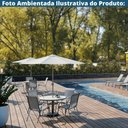 Ver imagem 3 de Base para Ombrelone Central Fratini Quadrado em Plástico (hdpe) Cor Preto