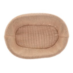 Cesta Oval de Rattan Plástico com Forro em Tecido 24x17x7cm - 2