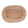 Cesta Oval de Rattan Plástico com Forro em Tecido 24x17x7cm - 2