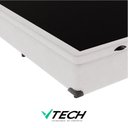 Ver imagem 2 de Cama Box Solteiro Baú Bravus Estrutura Madeira Branco Vtech