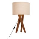 Ver imagem 2 de Abajur Luminária de Mesa Sala Quarto com Cúpula Paris - Bege