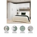 Ver imagem 5 de Quarto de Canto Queen com Guarda Roupas Cabeceira Alpes Luciane Móveis