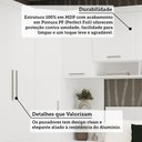 Ver imagem 5 de Quarto de Canto Queen com Guarda Roupas Cabeceira Alpes Luciane Móveis