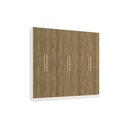 Ver imagem 1 de Guarda-roupa 6 Portas 4 Gvt Kappesberg Adapt Branco-nogueira