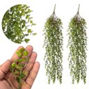 Ver imagem 3 de Kit 2 Pendentes de Eucalipto Artificial Realista 87 cm Folhagem Permanente para Decoração