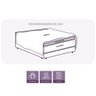 Pillow Top Viúva Dupla Face 200 Fios 6cm 700g/m² 128x188cm Branco - 10