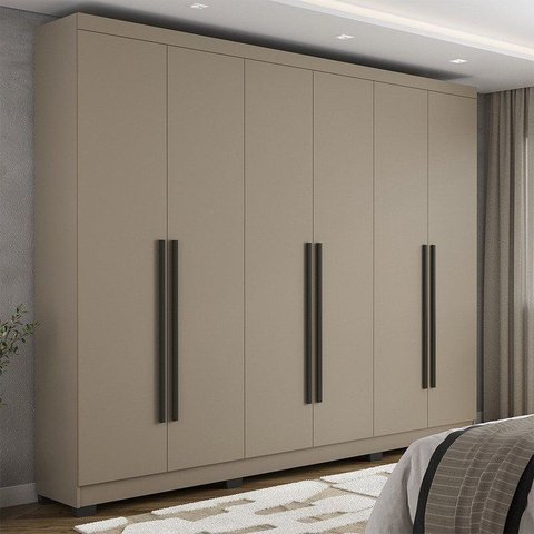 Guarda-Roupa Casal 6 Portas 3 Gavetas Essence Yescasa