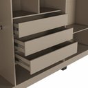 Ver imagem 4 de Guarda-Roupa Casal 6 Portas 3 Gavetas Essence Yescasa