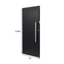 Ver imagem 4 de Porta de Alumínio Lambri 210x100cm Batente 4cm Ultra Ramassol Abertura Esquerda Preto