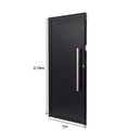 Ver imagem 4 de Porta de Alumínio Lambri 210x100cm Batente 4cm Ultra Ramassol Abertura Esquerda