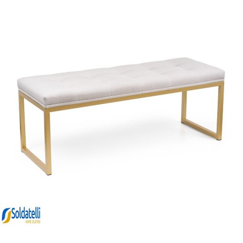 Recamier Confort Tam King Size 186 cm Base Dourada Várias Cores - Datelli Design