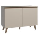 Ver imagem 1 de Balcão de Cozinha 120 Cm 2 Portas com Pés Nice Madesa Crema