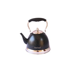 Chaleira Haus Roland Aço Inox Parede Dupla Coador Chá Café 1,5 Litros Preta