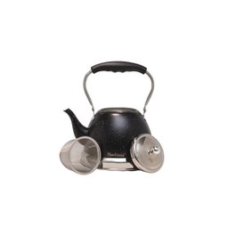Chaleira Haus Roland Aço Inox Parede Dupla Coador Chá Café 1,5 Litros Preta - 4