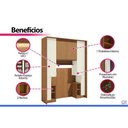 Ver imagem 4 de Quarto Modulado Solteiro Liga 5PÇS 6PTS QM31 Off Kappesberg