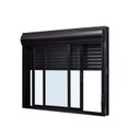 Ver imagem 2 de Janela de Aluminio Veneziana com Persiana Integrada 120x150cm 2 Folhas Moveis Ultra Ramassol Preto