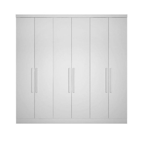 Modulo Para Guarda Roupa Com 6 Portas E 6 Gavetas Branco