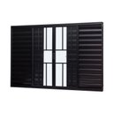 Ver imagem 2 de Janela de Alumínio Veneziana 100x150cm 6 Folhas com Grade e Vidro Liso Ultra Ramassol