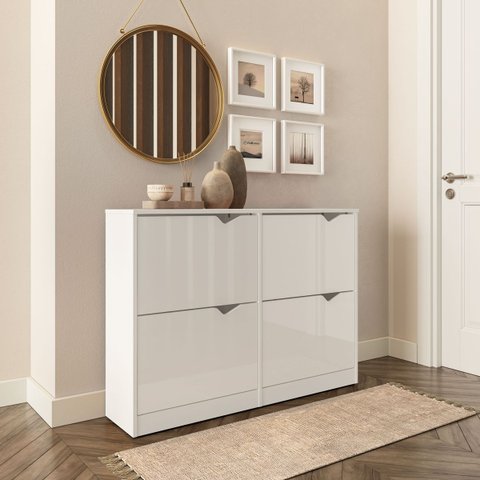 Sapateira para Quarto 24 Pares 110cm Porto Politorno Móveis