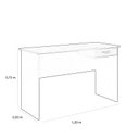 Ver imagem 2 de Mesa de Escritório Escrivaninha Moblis com Gaveta Novo