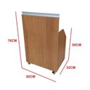 Ver imagem 4 de Nicho Gabinete para Tanque com Rodinhas - 76 x 50  x 33