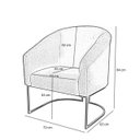 Ver imagem 7 de Kit 4 Poltronas Decorativa Luana Base Ferro Dourada Suede - Twdecora