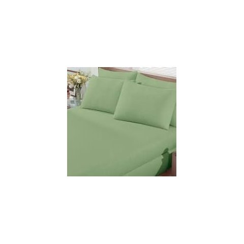 Jogo de Cama Solteiro 2 Peças Malha In Cotton 100% Algodão - Verde