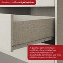 Ver imagem 6 de Guarda Roupa Solteiro 2 Portas 3 Gavetas Turin Branco/Rosa Chá