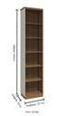 Ver imagem 3 de Módulo Cantoneira Lateral 234cm Altura Rimo Setiba - Carvalho/palha