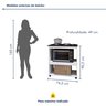 Balcão para Cooktop 4 Bocas 2 Nichos para Forno Turim - 3