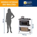 Ver imagem 3 de Balcão para Cooktop 4 Bocas 2 Nichos para Forno Turim