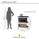Ver imagem 3 de Balcão para Cooktop 4 Bocas 2 Nichos para Forno Turim Branco