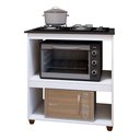 Ver imagem 2 de Balcão para Cooktop 4 Bocas 2 Nichos para Forno Turim Branco