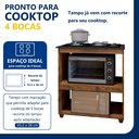 Ver imagem 6 de Balcão para Cooktop 4 Bocas 2 Nichos para Forno Turim