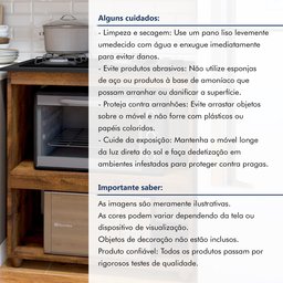 Balcão para Cooktop 4 Bocas 2 Nichos para Forno Turim  - 9