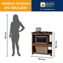Ver imagem 3 de Balcão para Cooktop 4 Bocas 2 Nichos para Forno Turim