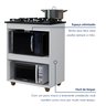 Balcão para Cooktop 5 Bocas 2 Nichos para Forno Turim - 6