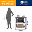 Ver imagem 3 de Balcão para Cooktop 5 Bocas 2 Nichos para Forno Turim