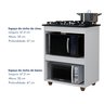Balcão para Cooktop 5 Bocas 2 Nichos para Forno Turim - 4