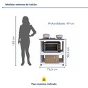 Ver imagem 3 de Balcão para Cooktop 5 Bocas 2 Nichos para Forno Turim