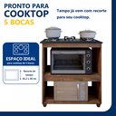 Ver imagem 4 de Balcão para Cooktop 5 Bocas 2 Nichos para Forno Turim