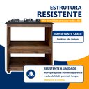 Ver imagem 6 de Balcão para Cooktop 5 Bocas 2 Nichos para Forno Turim