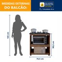 Ver imagem 3 de Balcão para Cooktop 5 Bocas 2 Nichos para Forno Turim